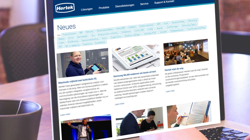 Ein Blick auf unsere Webseite Aktuelles