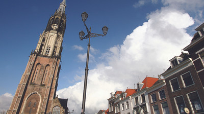 Kirchenturm der neuen Kirche von Delft