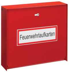 Feuerwehrlaufkartendepot A4-130 Karten Querformat geschlossen für PHZ
