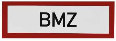 Hinweisschild BMZ (Klebefolie)