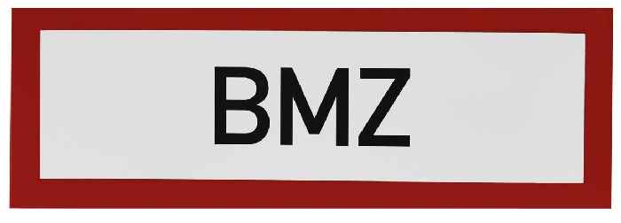 Hinweisschild BMZ (Klebefolie)